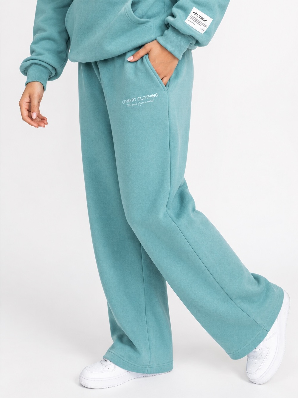 Comfrt You Matter Straight Leg Sweatpants – Jade – Size S